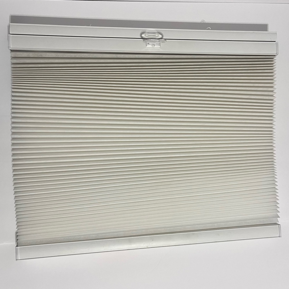 White Cordless TopDown BottomUp Light Filtering Cellular Shades 22.375" W x 48"